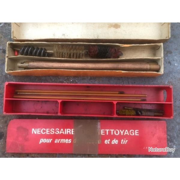 2 Boites Kit de nettoyage canon - Baguette + Ecouvillons - Calibre 22 Lr et Calibre 12