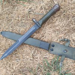 Ba&iuml;onnette espagnole pour fusil CETME G3 Espagne baio