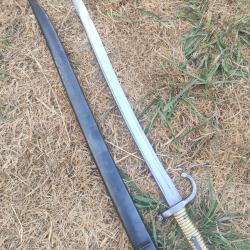 Ba&iuml;onnette mod&egrave;le 1866 pour fusil Chassepot fabrication Tulle