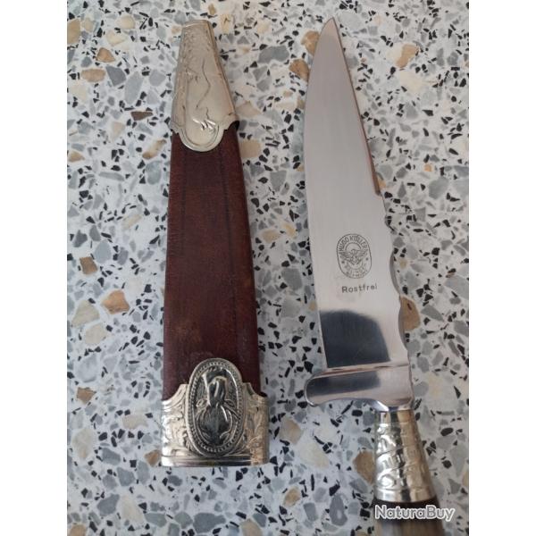 Nicker de chasse allemand Hugo KOLLER avec manche corne de Chamois (Rare )