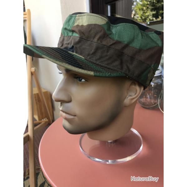 Casquette US Army Woodland neuve taille 61 Arm�e Am�ricaine ann�e 80's