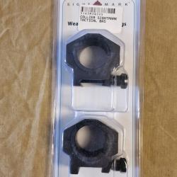 Colliers bas SIGHTMARK 25,4mm/30mm pour rail Picatinny/Weaver HILMAR SUPER DESTOCK !!!