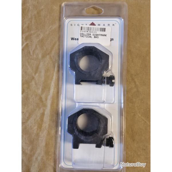 Colliers bas SIGHTMARK 25,4mm/30mm pour rail Picatinny/Weaver HILMAR SUPER DESTOCK !!!