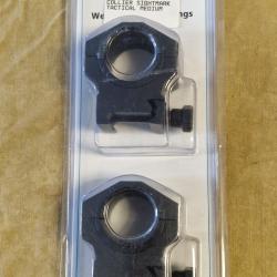 Colliers medium SIGHTMARK 25,4mm/30mm pour rail Picatinny/Weaver HILMAR SUPER DESTOCK !!!