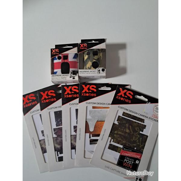 2 coques gopro + 5 stickers tout neuf