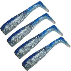 Leurre Souple Astushad 85 Bleu Flash - Par 4
