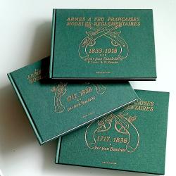 Les trois tomes de la collection jean BOUDRIOT, Pistolet, Fusils