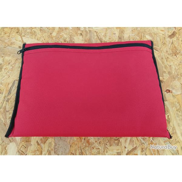 Pochette/Housse rangement arme de poing CED Rouge