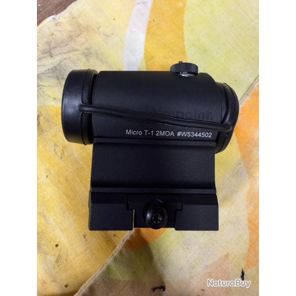Point Rouge AIMPOINT micro T1 2moa avec embase 28mm