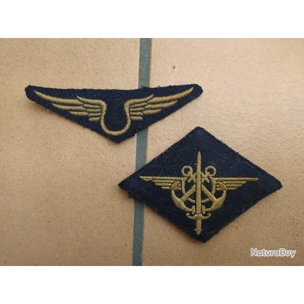 INSIGNE LOSANGE POITRINE ARMEE DE L AIR AILE  AERONAVAL