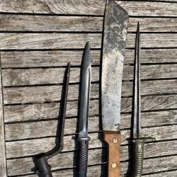 Lot baio, coupe coupe tirailleur, etc