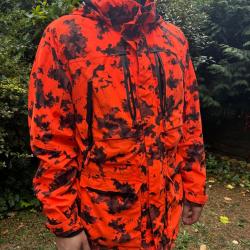Veste de chasse Blaser Outfits "Blaze" 2 en 1 - Orange Camouflage - Taille XL - tr&egrave;s bon &eacute;tat