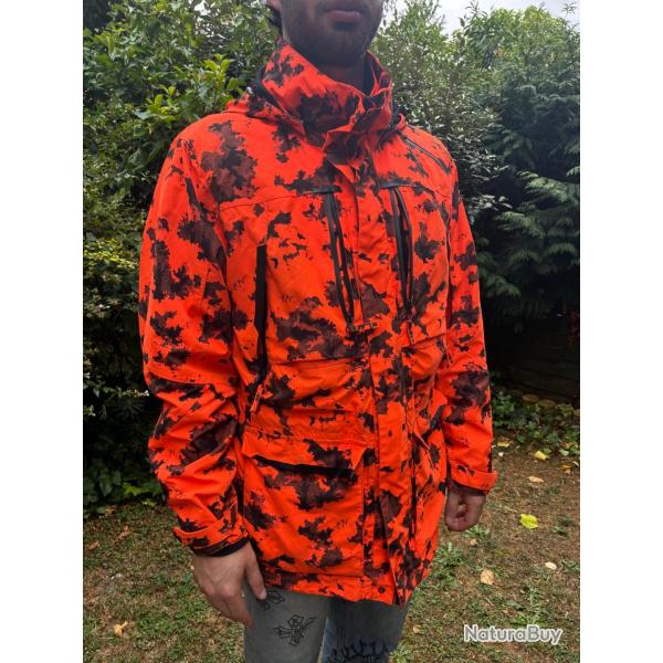 Veste de chasse Blaser Outfits "Blaze" 2 en 1 - Orange Camouflage - Taille XL - tr�s bon �tat