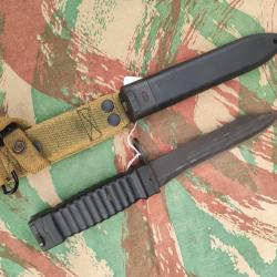Ba&iuml;onnette KCB 77 fabrication eickhorn KCB77 M1 CS noire pour M16 et d&eacute;riv&eacute;s