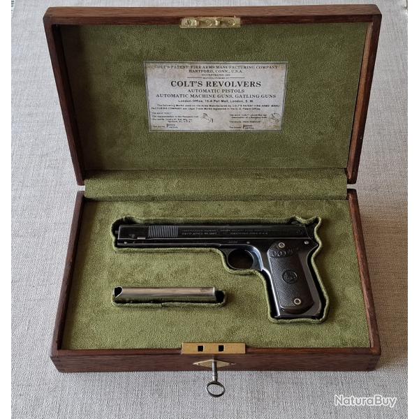 COFFRET POUR COLT 1900 avec chien A CRETE HAUTE