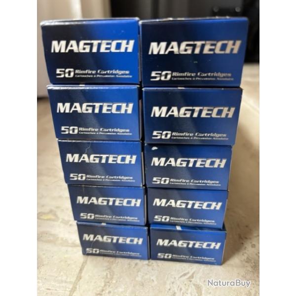 MAGTECH Standard Velocity 22 LR (50 boites = 2500 cartouches)