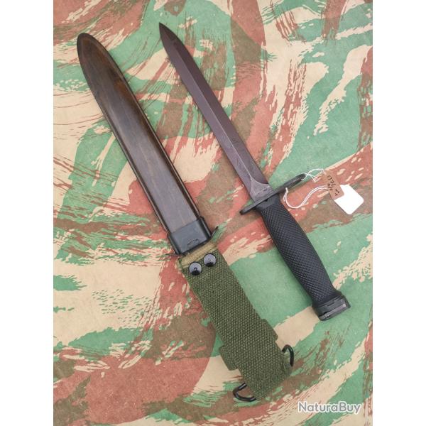 Ba�onnette mod�le US M7 L longue de fabrication eickhorn Allemagne pour M16 et d�riv�s