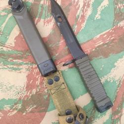 Ba&iuml;onnette KCB77 M1 verte pour fusil M16 et d&eacute;riv&eacute;s fabrication eickhorn n1