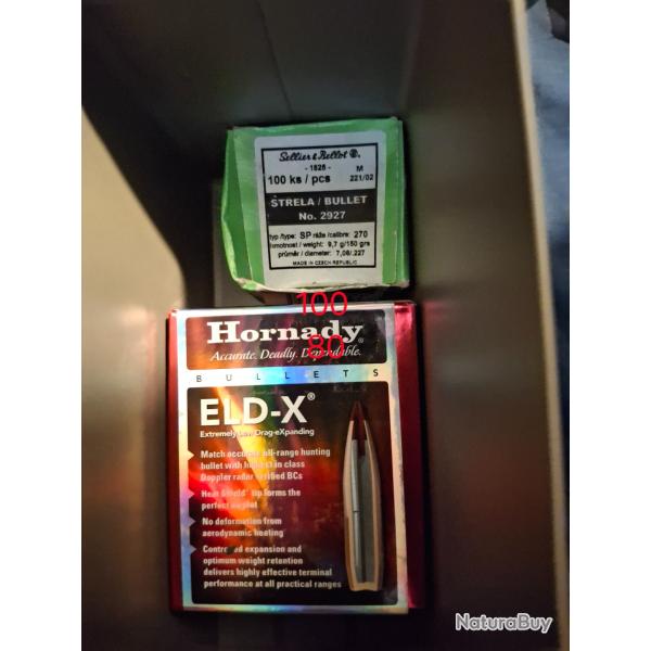 Ogive eld x hornady + sp sellier bellot