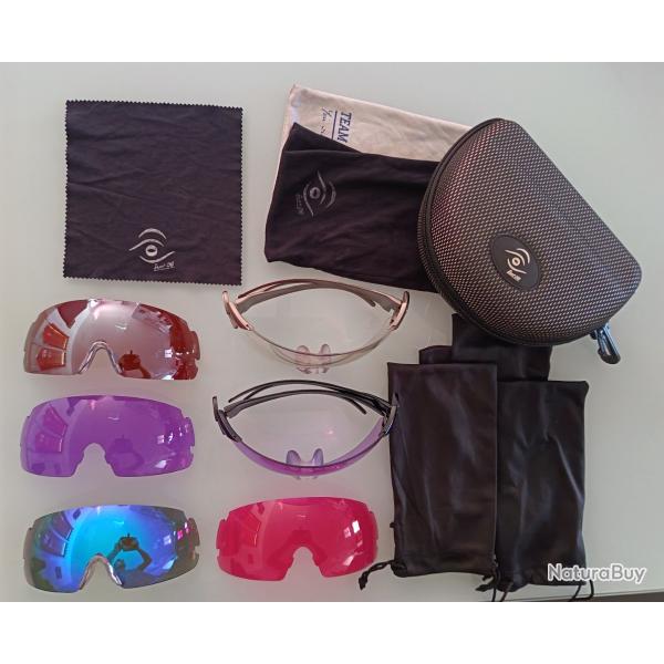 2 paires de Lunettes de tir Shoot-Off Master + 6 verres  P.Boutin Sport