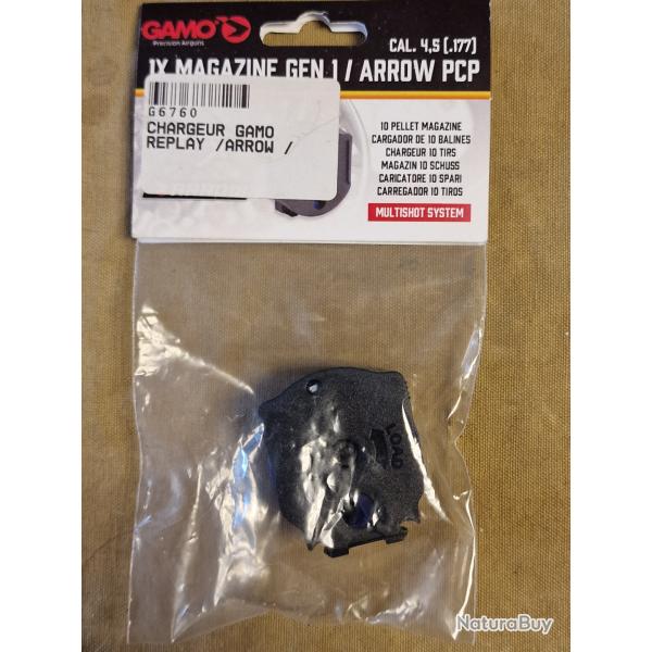 Chargeur rotatif 10 coups pour carabine GAMO REPLAY et ARROW cal. 4,5mm HILMAR SUPER DESTOCK !!!