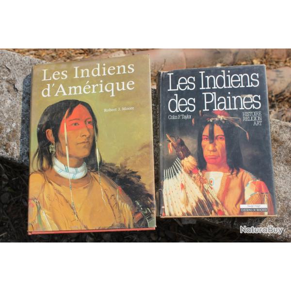 Lot de livres sur les indiens