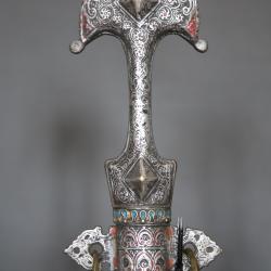 Dague Marocaine dite koumya "chapeau de gendarme" - Sud du Maroc, 19&egrave;me si&egrave;cle (2)