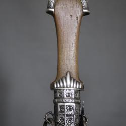Dague Marocaine Dite Koumya, Argent Et Corne Blonde - Maroc, fin 19&egrave;me d&eacute;but 20&egrave;me (2)