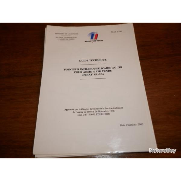 Guide Technique PIRAT Pointeur Infrarouge d'Aide au Tir pour arme � tir tendu
