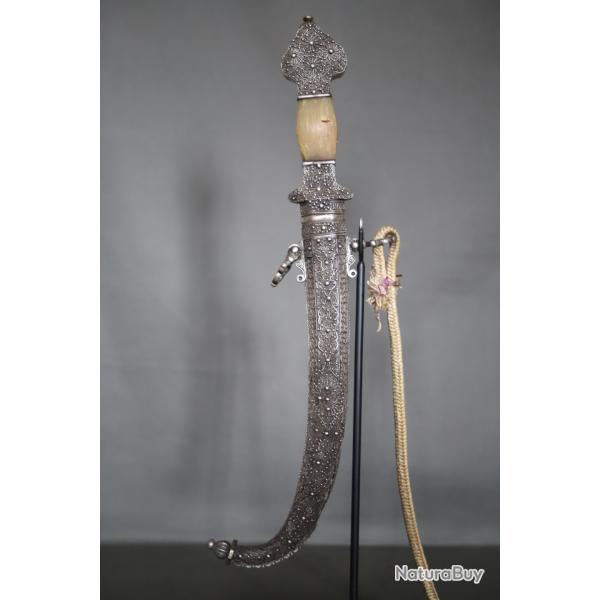 Dague Marocaine Dite Koumya, Argent Et Corne Blonde - Maroc, fin 19�me d�but 20�me  (3)