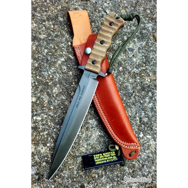 Vends couteau Tops Knives Wild Pig Hunter
