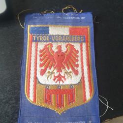 INSIGNE  TISSU ORIGINAL ARMEE FRANCAISE 1945