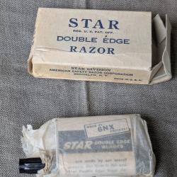 WW2 US RASOIR MILITAIRE AM&Eacute;RICAIN " STAR " NEUF DANS SON EMBALLAGE REG US PAT OFF (39-45)