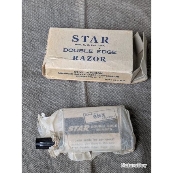 WW2 US RASOIR MILITAIRE AM�RICAIN " STAR " NEUF DANS SON EMBALLAGE REG US PAT OFF (39-45)