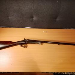 Fusil  a chiens  a percussion centrale cal 20