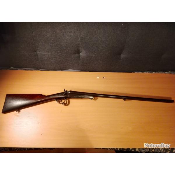 Fusil  a chiens  a percussion centrale cal 20