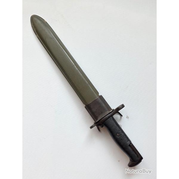Ba�onnette US M1 Garand dat�e 1918 - Fourreau USI - Seconde Guerre mondiale