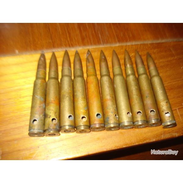 10 cartouches 7,92 mm WW1 NEUTRALISEES