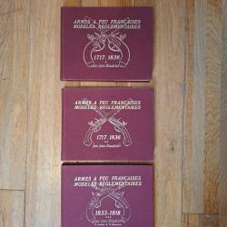 Jean Boudriot 3 tomes Armes a feu francaises modeles reglementaires