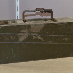 caisse tch&egrave;que Munition surplus Militaire  Box M&eacute;tal Post WWII (4)