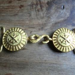 boucle de ceinturon artillerie marine