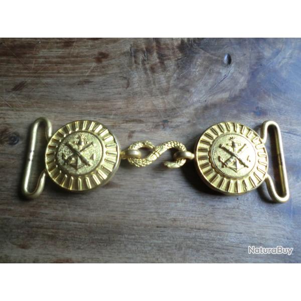 boucle de ceinturon artillerie marine