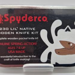 Kit Lil'native couteau de poche bois SPYDERCO