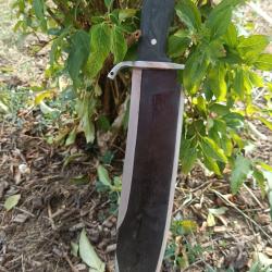 &eacute;norme couteau n&eacute;palais de travail Artisanal DBAD KHHI Jim Bowie avec deux &eacute;tuis