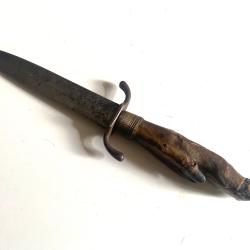 Ancien couteau poignard de tranch&eacute;e Allemand ww1 Franz Frenzel Nixdorf 100% authentique