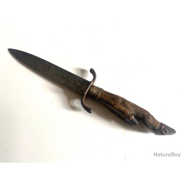Ancien couteau poignard de tranch�e Allemand ww1 Franz Frenzel Nixdorf 100% authentique