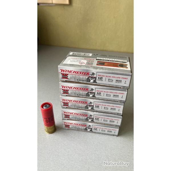 lot de 20 boites de slug winchester / remington