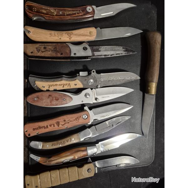 Lot de 9 Couteaux Pliants - R�gionaux
