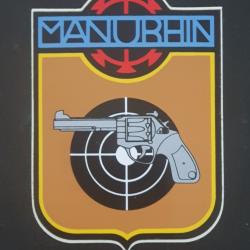 Ancien autocollant Manurhin