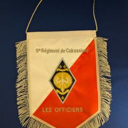 Fanion officiel - 5e R&eacute;giment de Cuirassiers - LES OFFICIERS - Arm&eacute;e fran&ccedil;aise